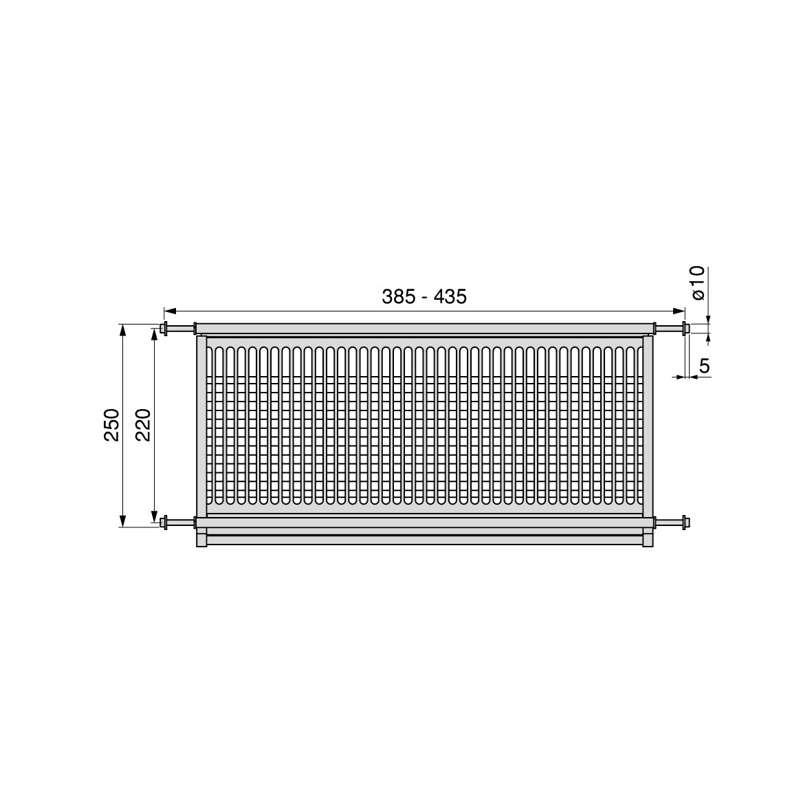 Emuca Scolapiatti acciaio inossidabile Drynox, modulo 450 mm, Acciaio inossidabile