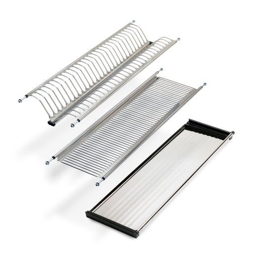 Emuca Scolapiatti acciaio inossidabile Drynox, modulo 450 mm, Acciaio inossidabile