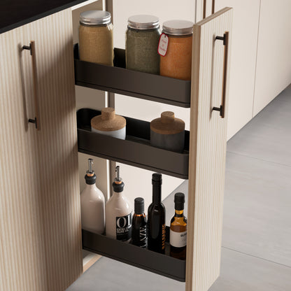 Portabottiglie laterale estraibile Harmony con chiusura soft