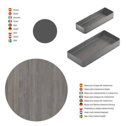 Portabottiglie laterale estraibile Harmony con chiusura soft