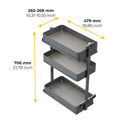 Carrello estraibile Harmony con chiusura soft