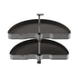 Coppia di cestelli girevoli Harmony semicircolare