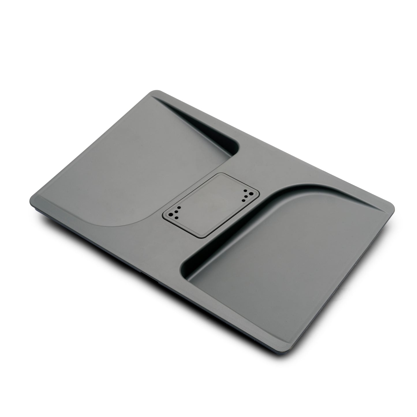 Contenitori per cassetti da cucina Recycle con coperchio anti-odore, Altezza 266, 1x15 lt, 2x7 lt, Grigio antracite Tecnoplastica