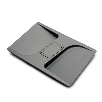 Contenitori per cassetti da cucina Recycle con coperchio anti-odore, Altezza 266, 1x15 lt, 2x7 lt, Grigio antracite Tecnoplastica