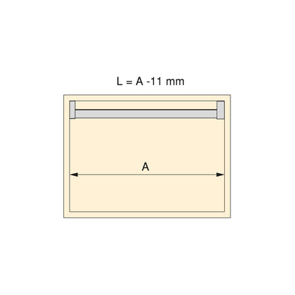 Emuca Kit barra per armadio Luxe, striscia LED 4,5x8 Neonlynx V, sensore di movimento RF Smart e convertitore Smart (24V DC), lunghezza 900mm, Luce Bianco calda 2.700K, Tecnoplastica e Alluminio, Anodizzato opaco