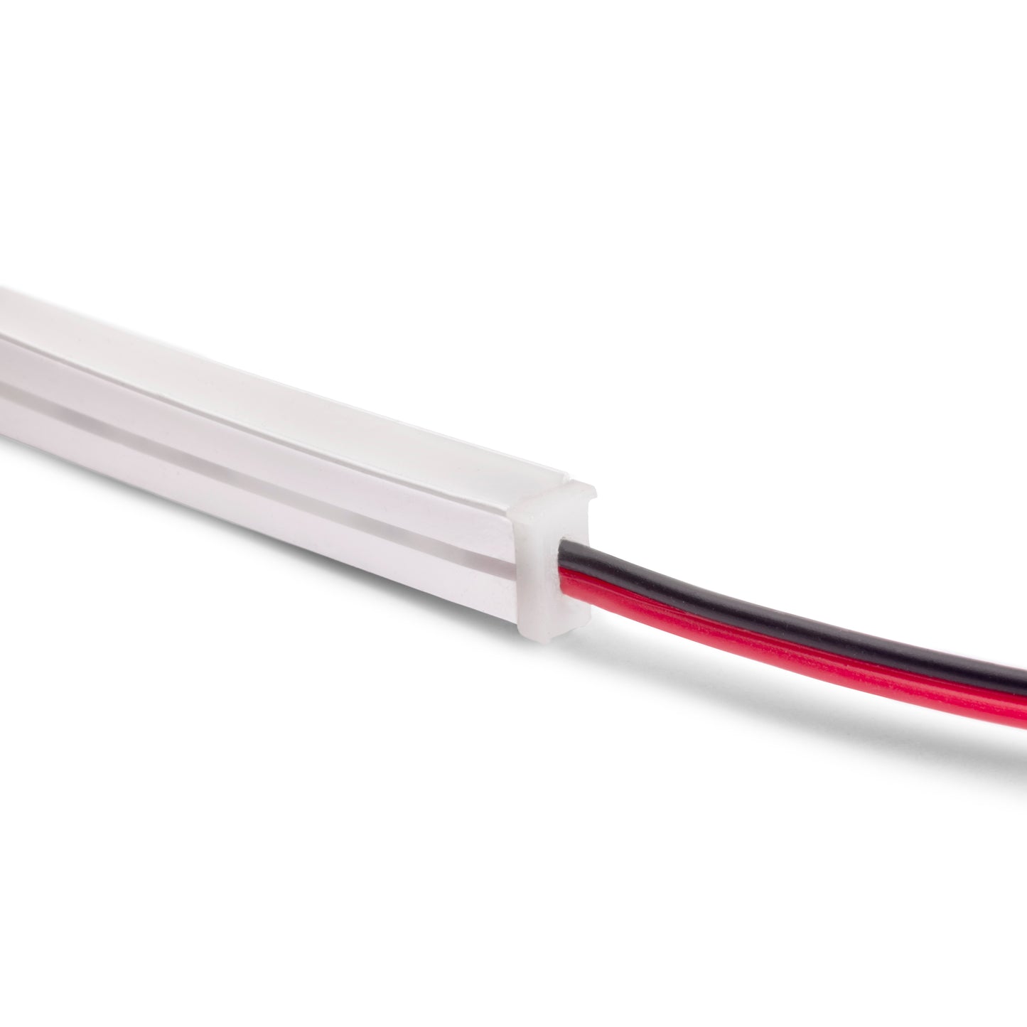 Emuca Kit barra per armadio Luxe, striscia LED 4,5x8 Neonlynx V, sensore di movimento RF Smart e convertitore Smart (24V DC), lunghezza 900mm, Luce Bianco calda 2.700K, Tecnoplastica e Alluminio, Anodizzato opaco