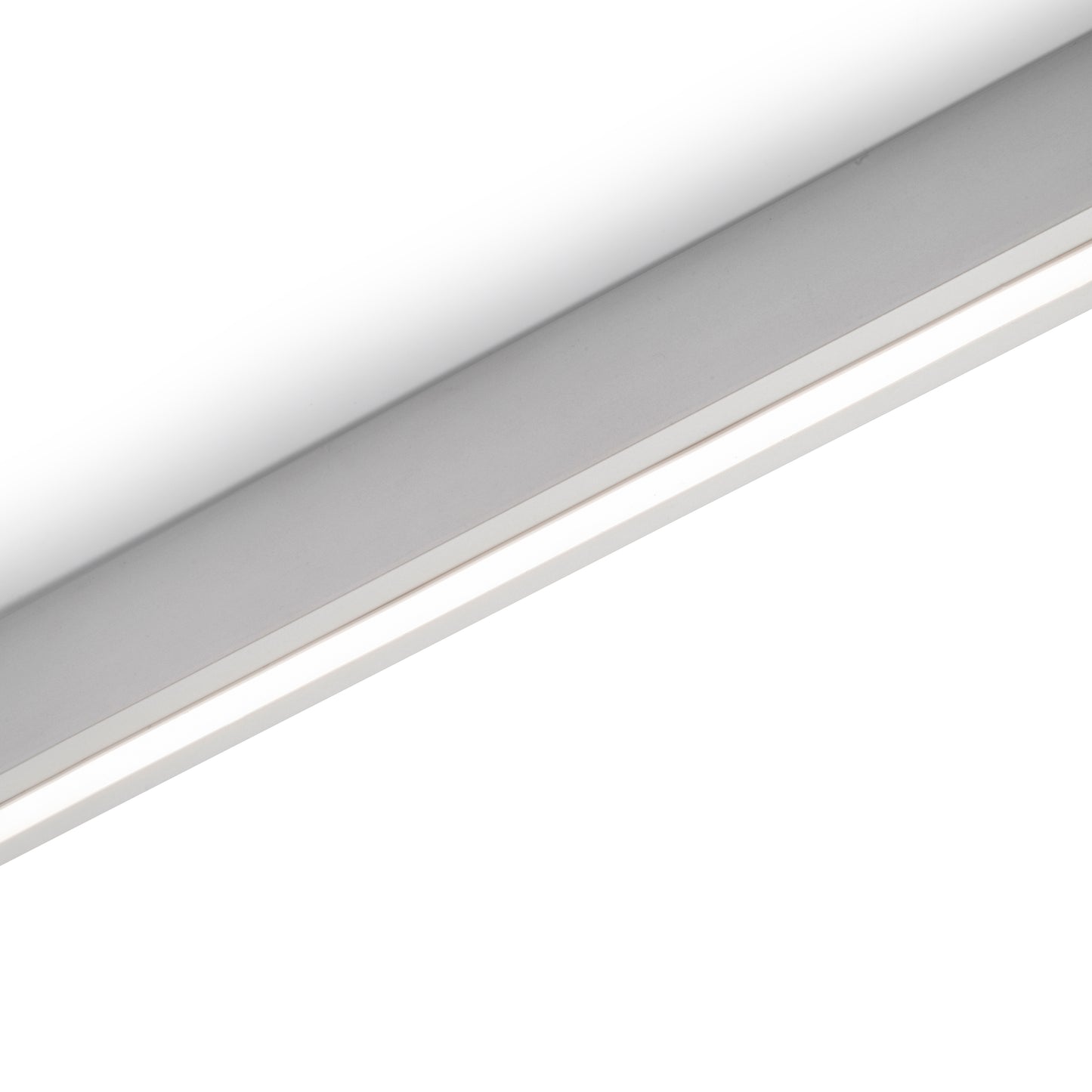 Emuca Kit barra per armadio Luxe, striscia LED 4,5x8 Neonlynx V, sensore di movimento RF Smart e convertitore Smart (24V DC), lunghezza 900mm, Luce Bianco calda 2.700K, Tecnoplastica e Alluminio, Anodizzato opaco