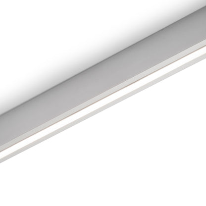 Emuca Kit barra per armadio Luxe, striscia LED 4,5x8 Neonlynx V, sensore di movimento RF Smart e convertitore Smart (24V DC), lunghezza 900mm, Luce Bianco calda 2.700K, Tecnoplastica e Alluminio, Anodizzato opaco