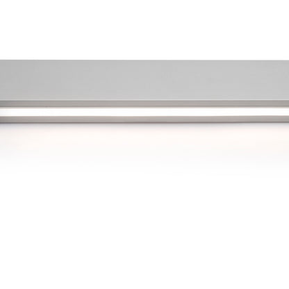 Emuca Kit barra per armadio Luxe, striscia LED 4,5x8 Neonlynx V, sensore di movimento RF Smart e convertitore Smart (24V DC), lunghezza 900mm, Luce Bianco calda 2.700K, Tecnoplastica e Alluminio, Anodizzato opaco