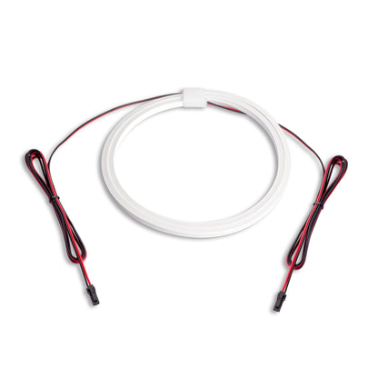 Emuca Kit barra per armadio Luxe, striscia LED 4,5x8 Neonlynx V, sensore di movimento RF Smart e convertitore Smart (24V DC), lunghezza 900mm, Luce Bianco calda 2.700K, Tecnoplastica e Alluminio, Titanio