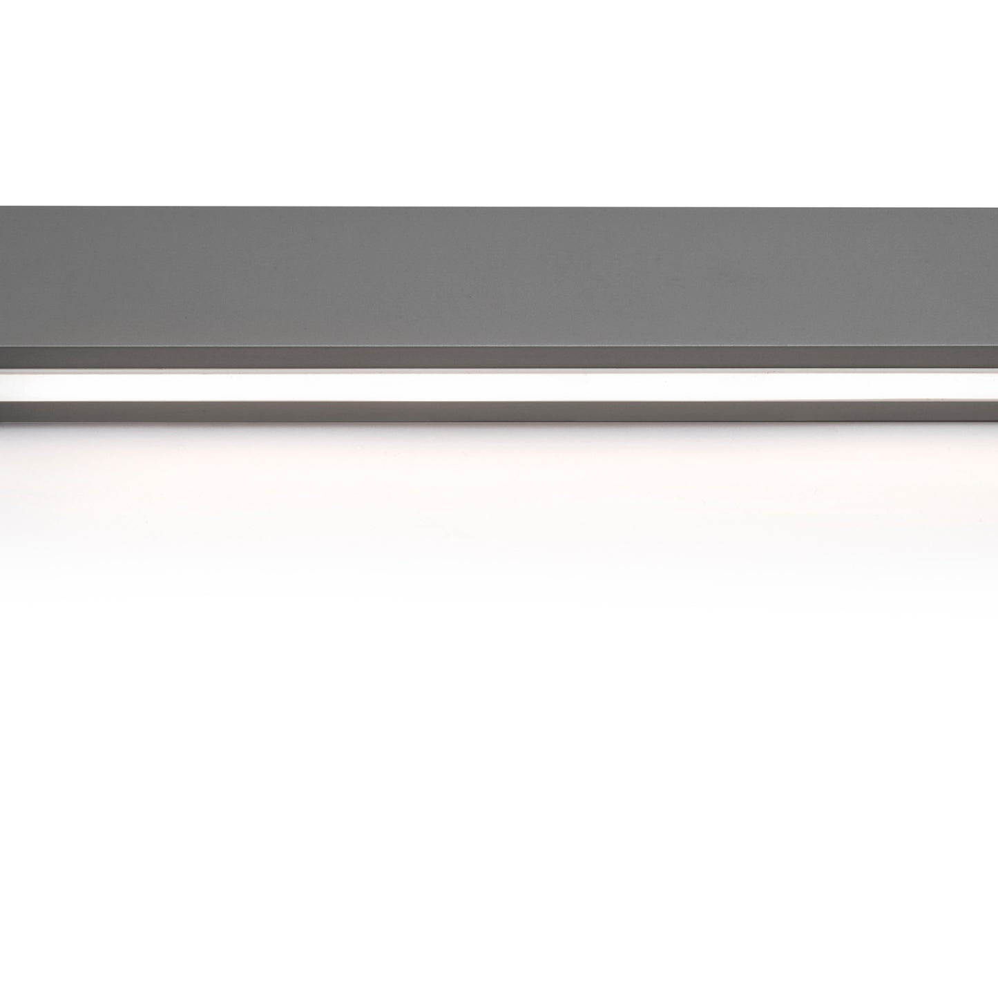 Emuca Kit barra per armadio Luxe, striscia LED 4,5x8 Neonlynx V, sensore di movimento RF Smart e convertitore Smart (24V DC), lunghezza 1.150mm, Luce Bianco calda 2.700K, Tecnoplastica e Alluminio, Titanio