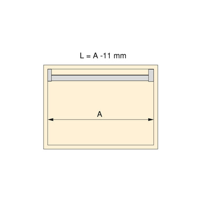 Emuca Kit barra per armadio Luxe, striscia LED 4,5x8 Neonlynx V, sensore di movimento RF Smart e convertitore Smart (24V DC), lunghezza 1.150mm, Luce Bianco calda 2.700K, Tecnoplastica e Alluminio, Nero testurizzato