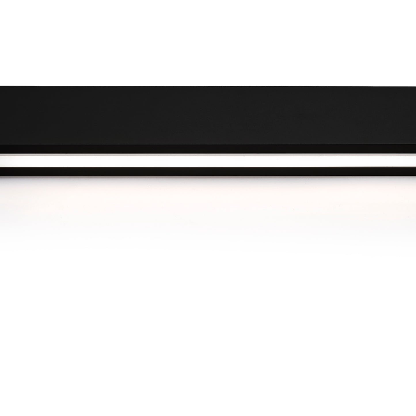 Emuca Kit barra per armadio Luxe, striscia LED 4,5x8 Neonlynx V, sensore di movimento RF Smart e convertitore Smart (24V DC), lunghezza 1.150mm, Luce Bianco calda 2.700K, Tecnoplastica e Alluminio, Nero testurizzato