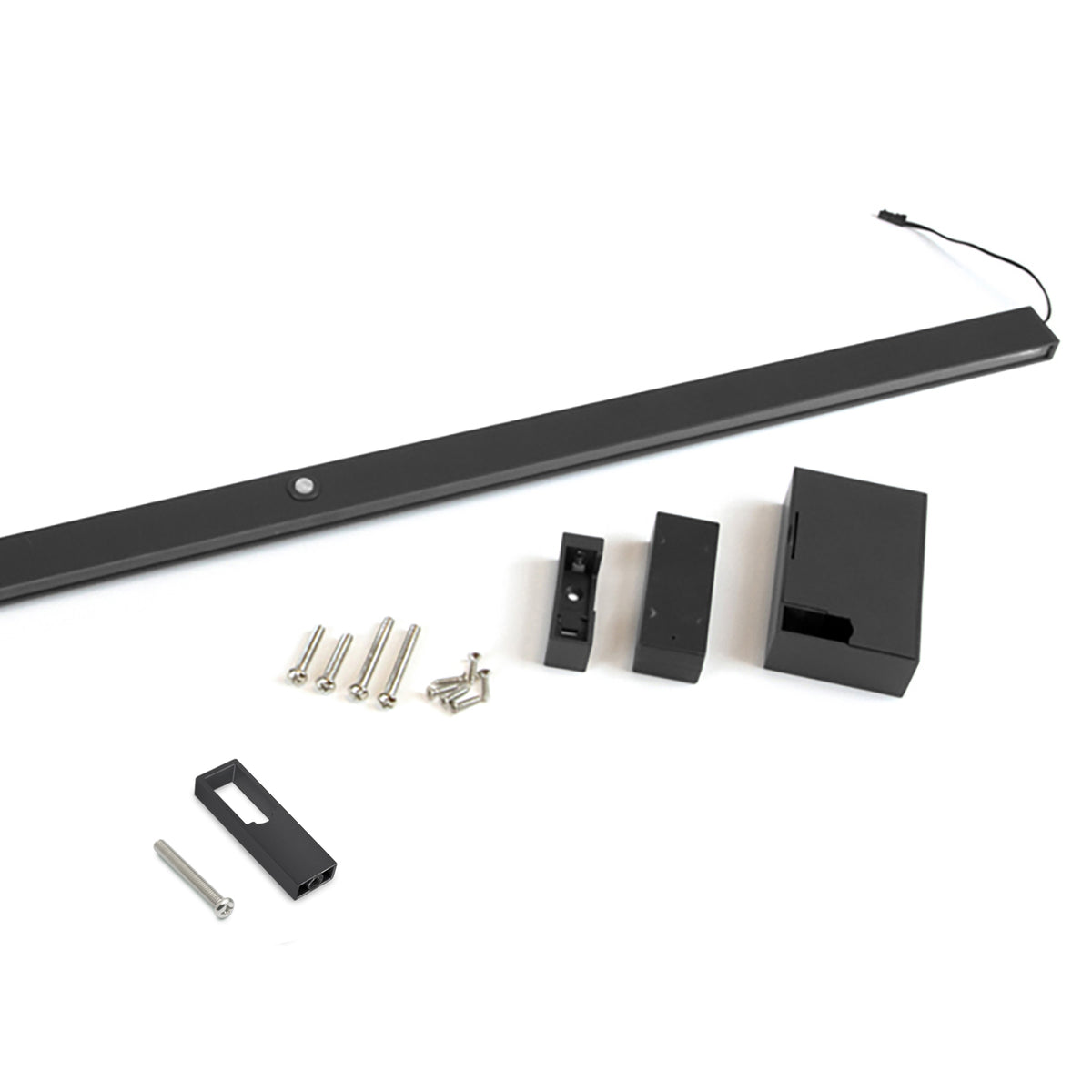 Barra appendiabili per armadi Castor con luce LED, batteria rimovibile e sensore di movimento