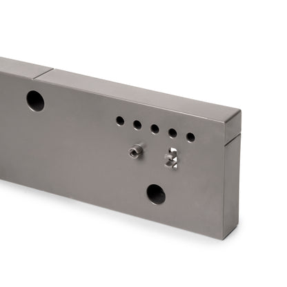 Emuca Set di 2 distanziale laterale per telaio Quartz, Tecnoplastica, Titanio