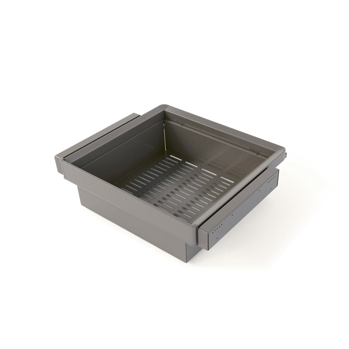 Kit  cassetto metallico e telaio regolabile Quartz per armadi, chiusura ammortizzata e estrazione totale