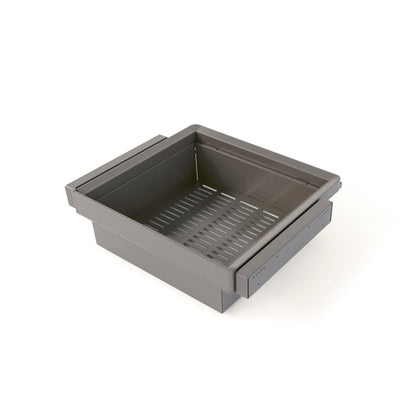 Kit  cassetto metallico e telaio regolabile Quartz per armadi, chiusura ammortizzata e estrazione totale