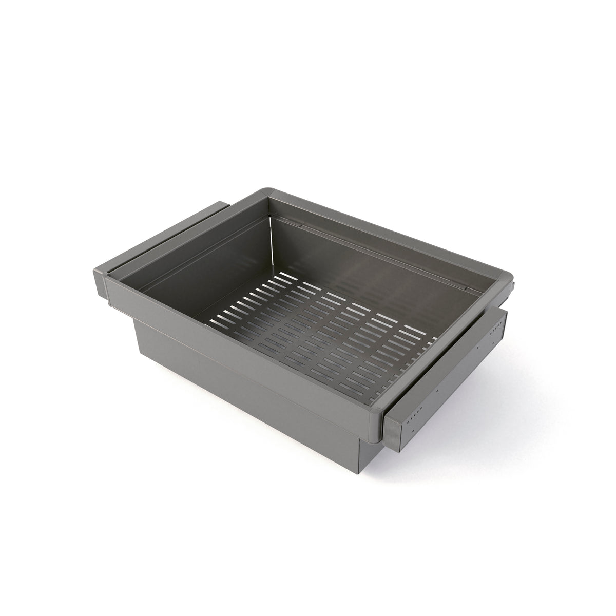 Kit  cassetto metallico e telaio regolabile Quartz per armadi, chiusura ammortizzata e estrazione totale