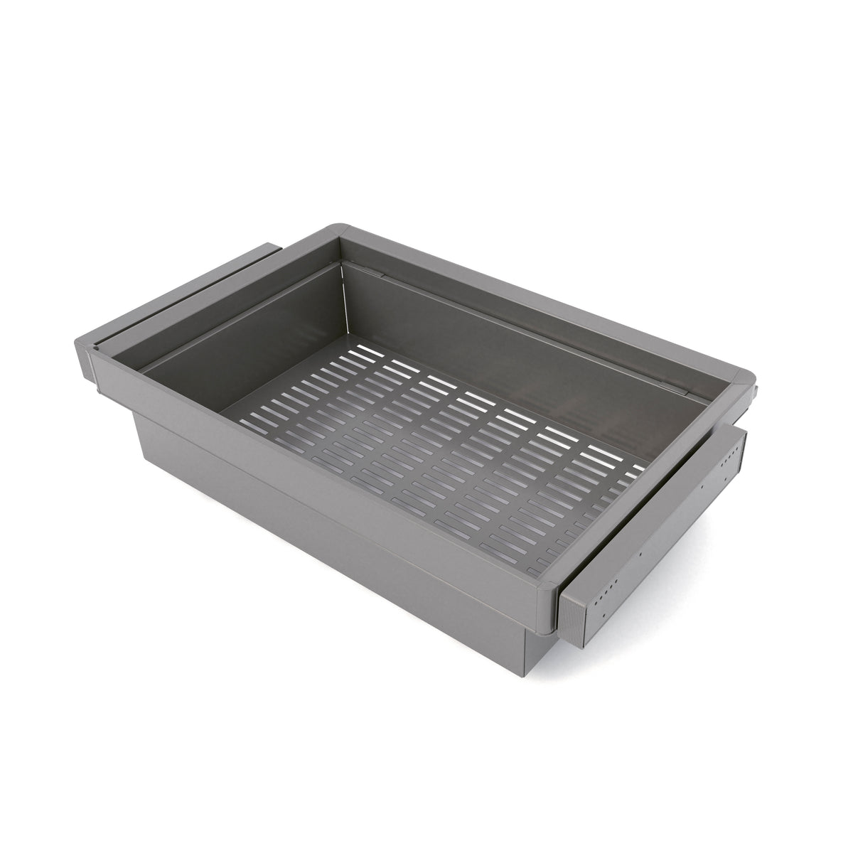 Kit  cassetto metallico e telaio regolabile Quartz per armadi, chiusura ammortizzata e estrazione totale