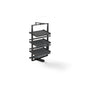 Emuca Porta scarpe girevole per interni armadio Quartz, H1080mm, Modulo 800 mm, Acciaio, Alluminio, Legno, Titanio