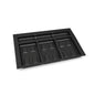 Emuca Base per contenitori per cassetti da cucina Recycle, 3 scomparti, modulo 800 mm, Tecnoplastica, Nera