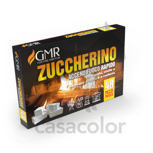 accendifuoco rapido bianco zuccherino 48 pezzi