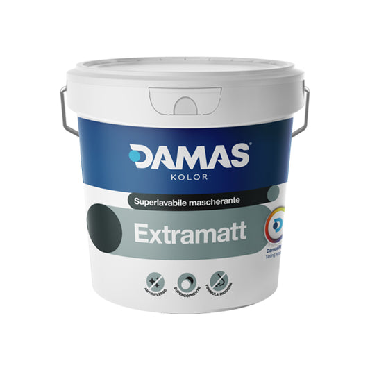 extramatt pittura superlavabile superopaca antiriflesso e mascherante 5 lt damaskolor