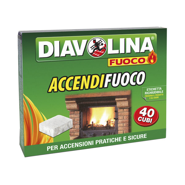 Diavolina 40 Cubi Accendifuoco