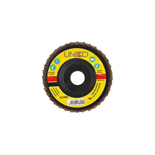 disco lamellare al corindone 115 mm gr 40 uniko