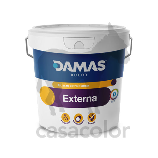externa pittura al quarzo acrilica per esterni 750 ml damas kolor
