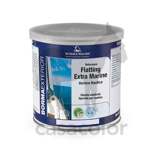 naturaqua flatting extra marine lucido all'acqua 750 ml borma wachs