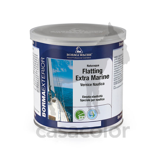 naturaqua flatting extra marine lucido all'acqua 750 ml borma wachs