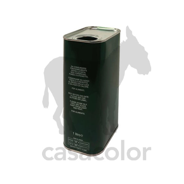 lattina per olio di oliva 1 lt completa di tappo