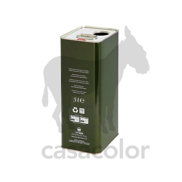 lattina per olio di oliva 5 lt completa di tappo doppio foro
