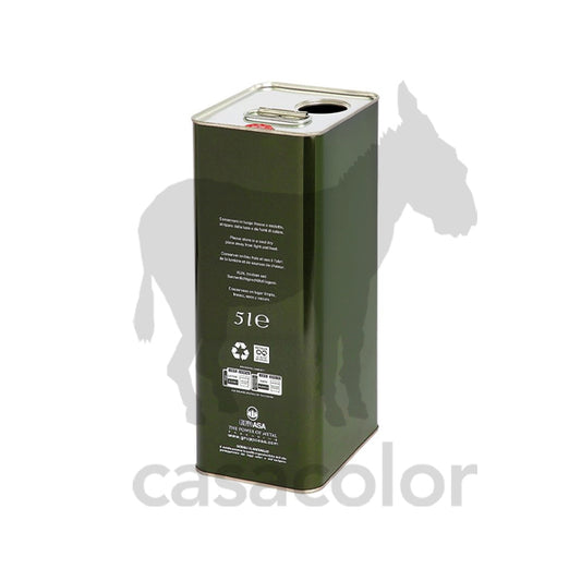 lattina per olio di oliva 5 lt completa di tappo doppio foro