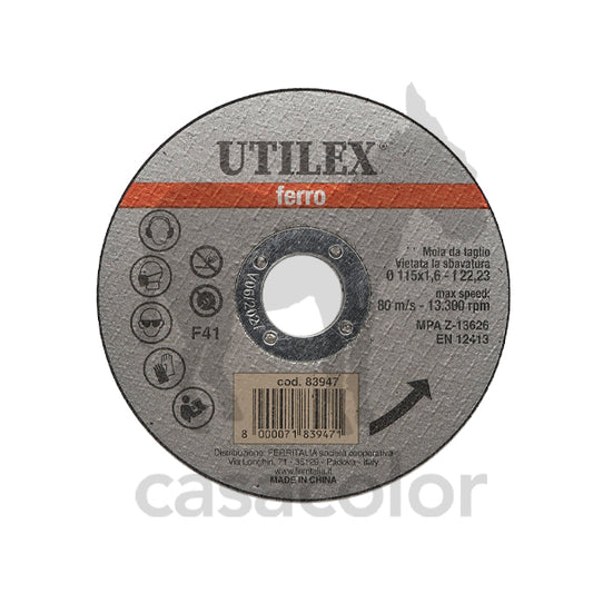 utilex mola disco taglio ferro 115mm x 1,6mm