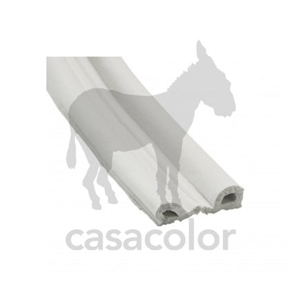 parafreddo per porte e finestre bianco in gomma epdm profilo P 9mm x 5,5mm x 6mt