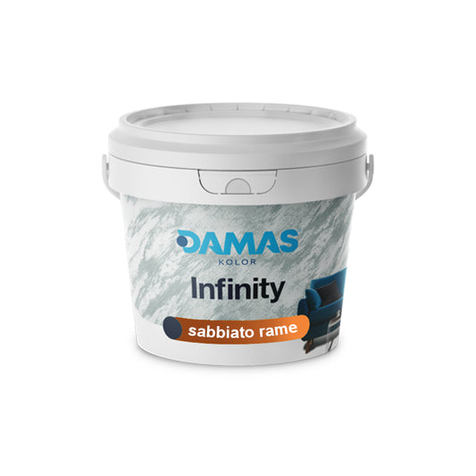 pittura decorativa effetto sabbiato infinity sabbiato rame 1 lt damas kolor