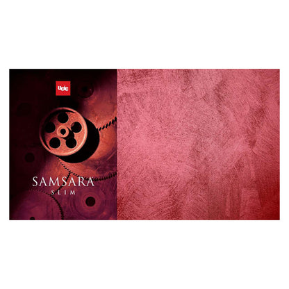 samsara slim pittura decorativa effetto sabbiato  rosso metallo 0,75 lt