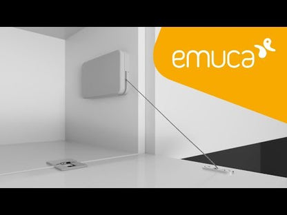 Emuca Meccanismo per porta a battente Miniwinch con coperchio, 14 kg, Acciaio e Tecnoplastica, Grigia