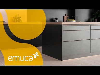 Emuca Cassetto esterno Vertex 60kg, altezza 242mm, profondità 450mm, Acciaio, Verniciato bianco
