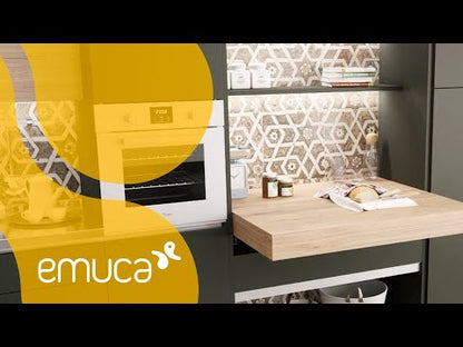 Emuca Guide per tavolo allungabile e sollevabile Oplà Folding+39 M120, Alluminio, Champagne anodizzato