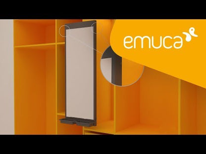 Emuca Specchio estraibile per interni Moka, 440, Tecnoplastica e Alluminio, Verniciato moka