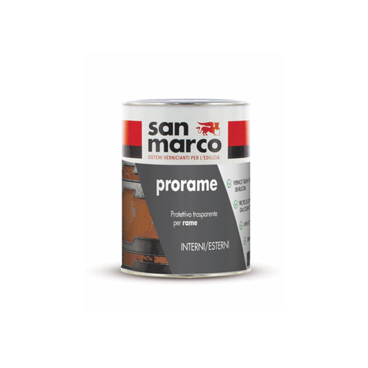 prorame no strip vernice trasparente semilucida per rame 750 ml