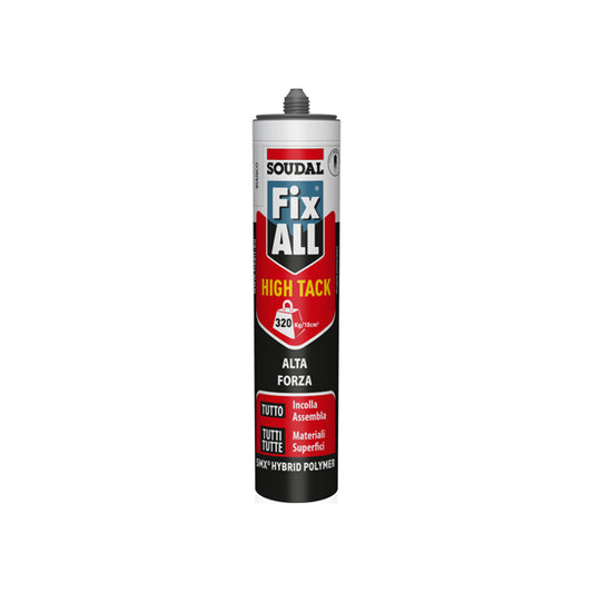 soudal fix all high tack colla di montaggio universale per esterni ed interni bianco 290 ml