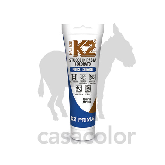k2 stucco in pasta per legno noce chiaro 150 ml