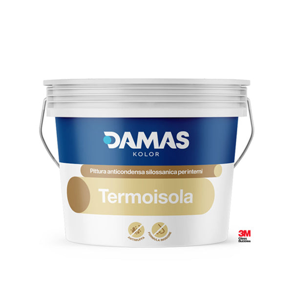 termoisola pittura termoisolante antimuffa anticondensa silossanica 14 lt damas kolor