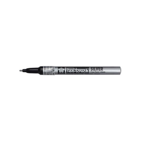 sakura marcatore pen-touch argento punta 1 mm