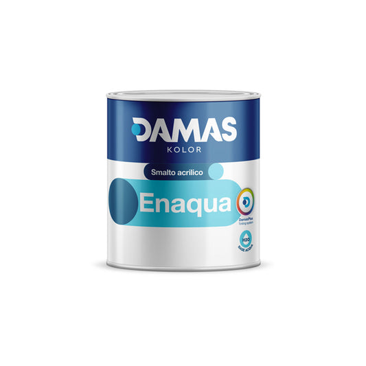 enaqua smalto all'acqua satinato 750 ml damas kolor