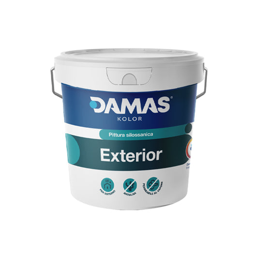 exterior pittura silossanica per esterni 5 lt damas kolor